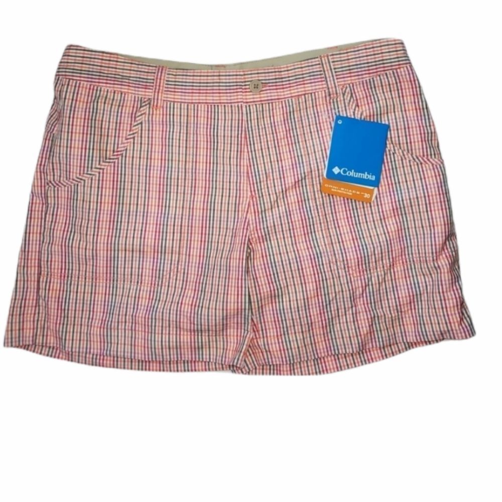 NEW COLUMBIA silver ridge plaid omni shade‎ short 16